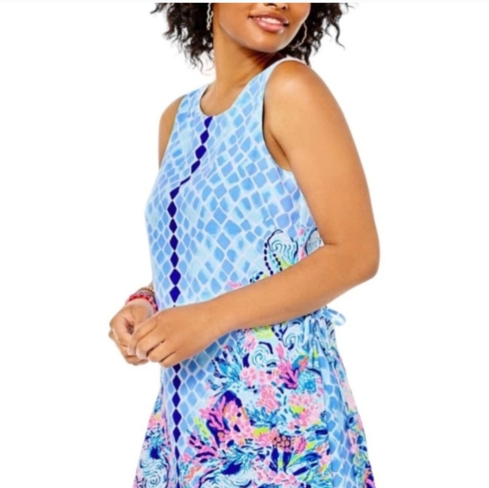 Lilly Pulitzer Donna Romper Multi Hidden Treasure Size 4 - Picture 6 of 7